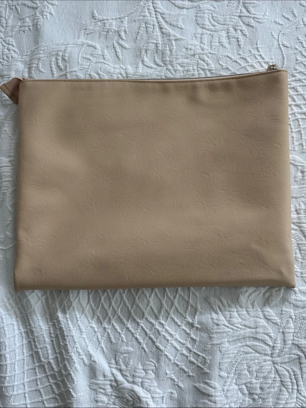 BEIS Beige Travel Pouch with Zip